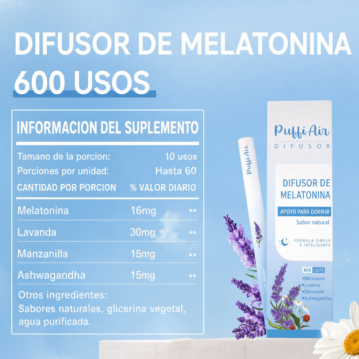 Puffi ® - Fórmula Natural 4 en 1 para Dejar el Vape.