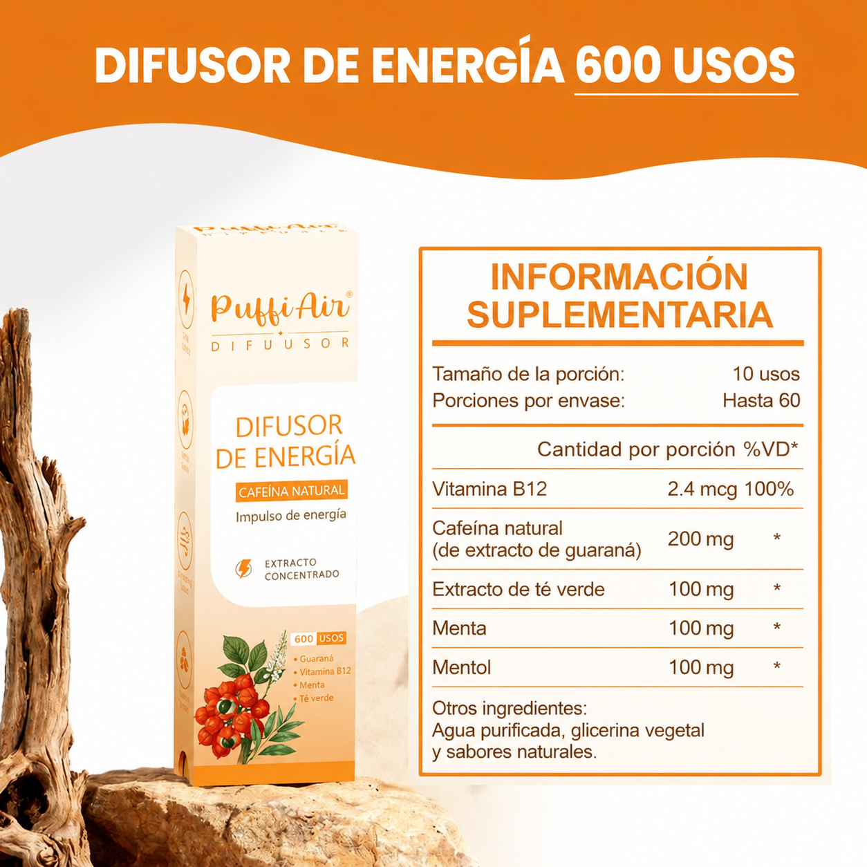 Puffi ® - Fórmula Natural 4 en 1 para Dejar el Vape.